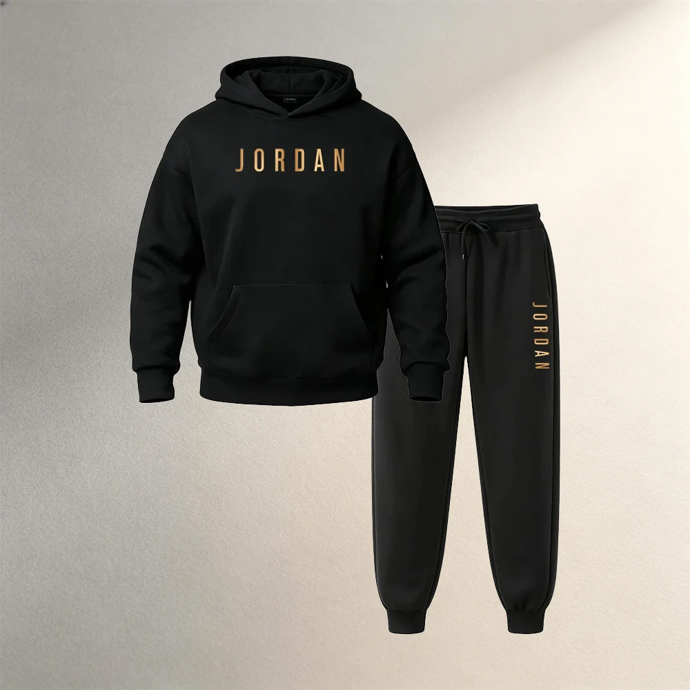Winter Clothing Pants - Men's Clothing 2 Piece Pullover Hoodies