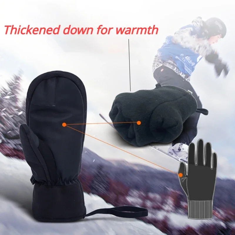 Waterproof Mitten Ski - Winter Ski Gloves Waterproof Touch Screen