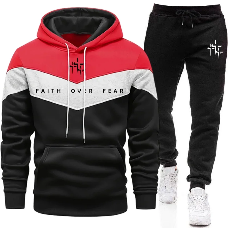 Faith Over Fear Men's Tracksui - Winter Clothing Pants recension och pris