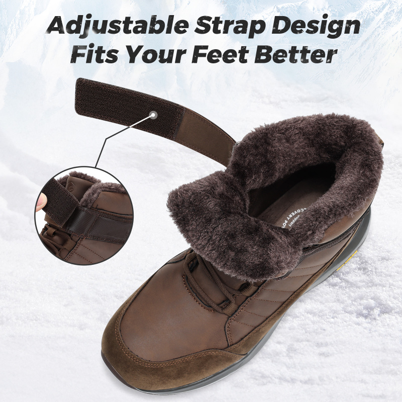 FitVille Mens Winter Boots Wid - Snow Boot Fur Lined recension och pris