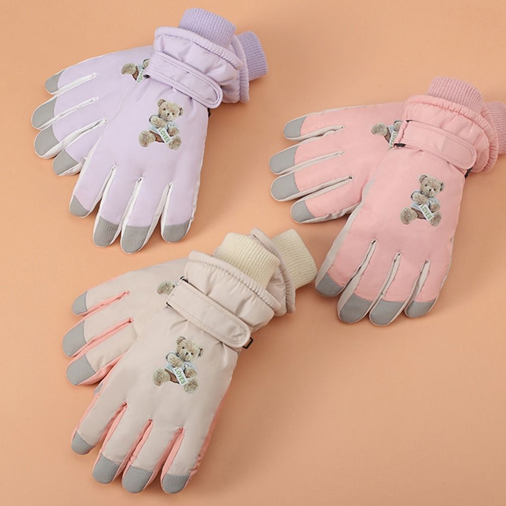 Cute Warm Children Ski Gloves  - Waterproof Mitten Ski recension och pris