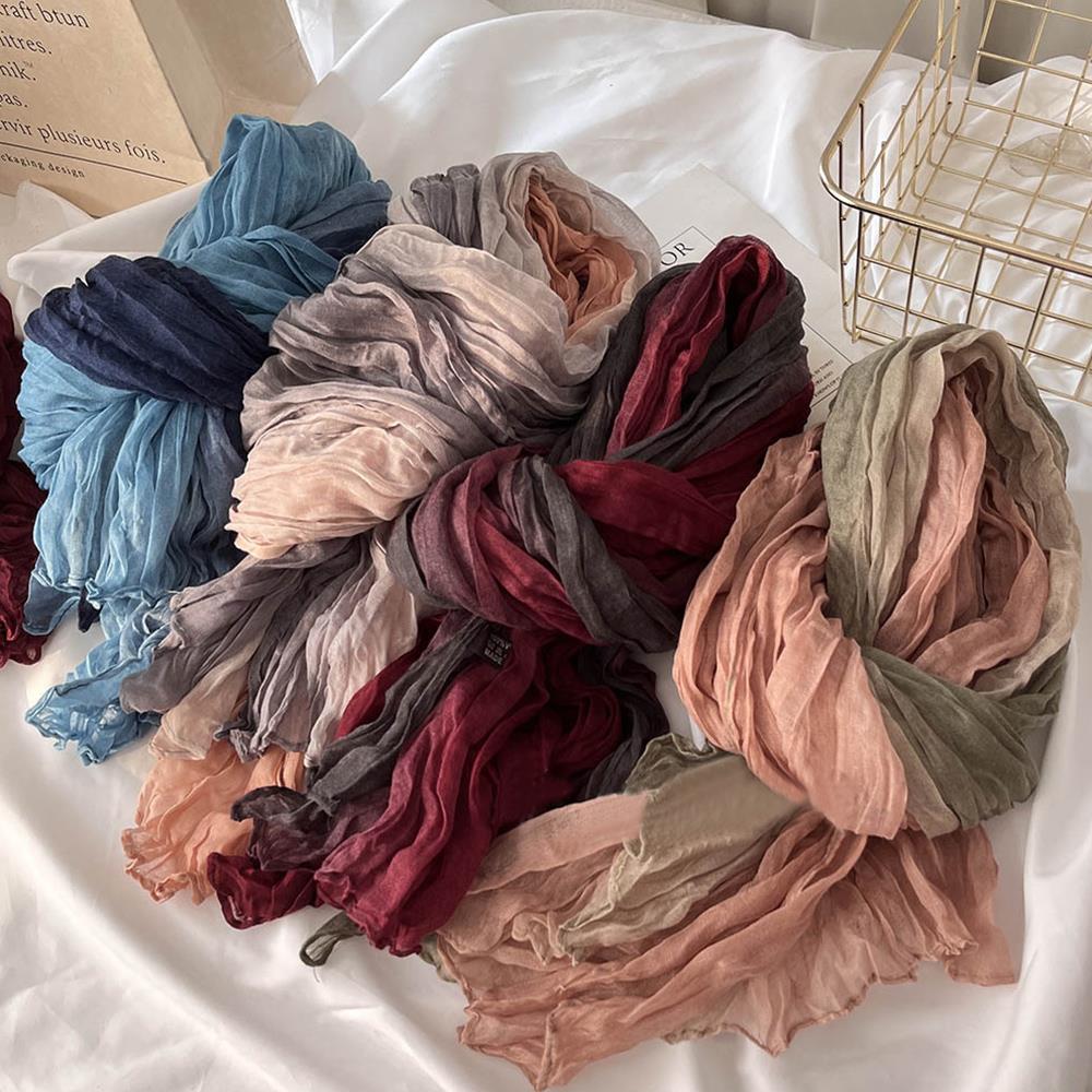 Scarf cotton and linen gradual - Winter Clothing Trends recension och pris