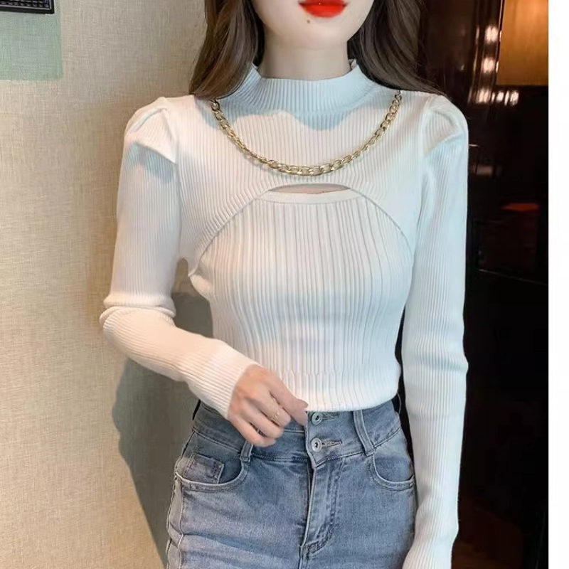 Sexy Irregular Solid Slim Swea - Winter Clothing Trends recension och pris