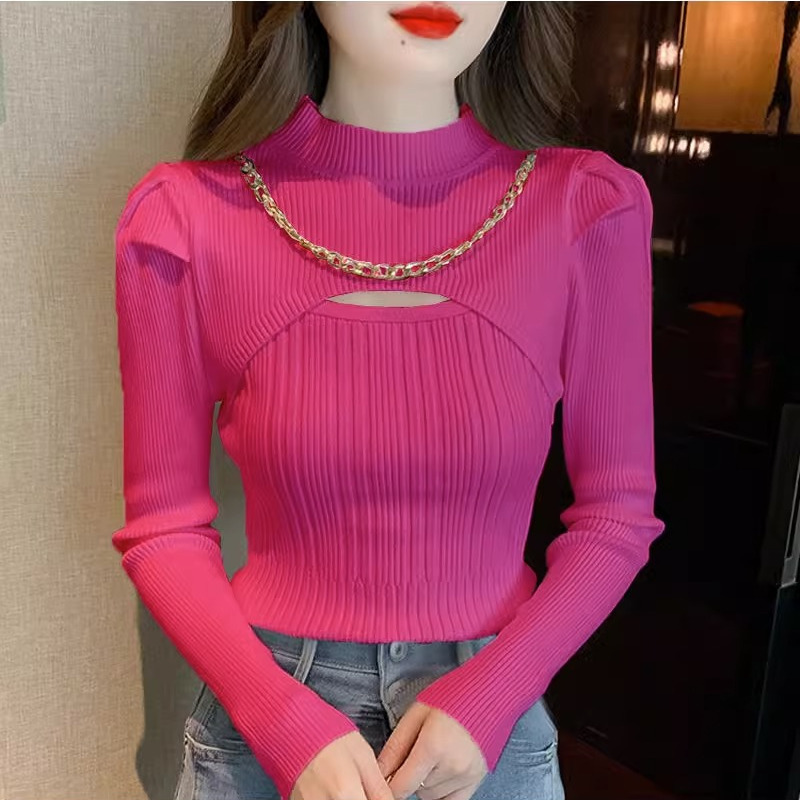 Sexy Irregular Solid Slim Swea - Winter Clothing Trends recension och pris