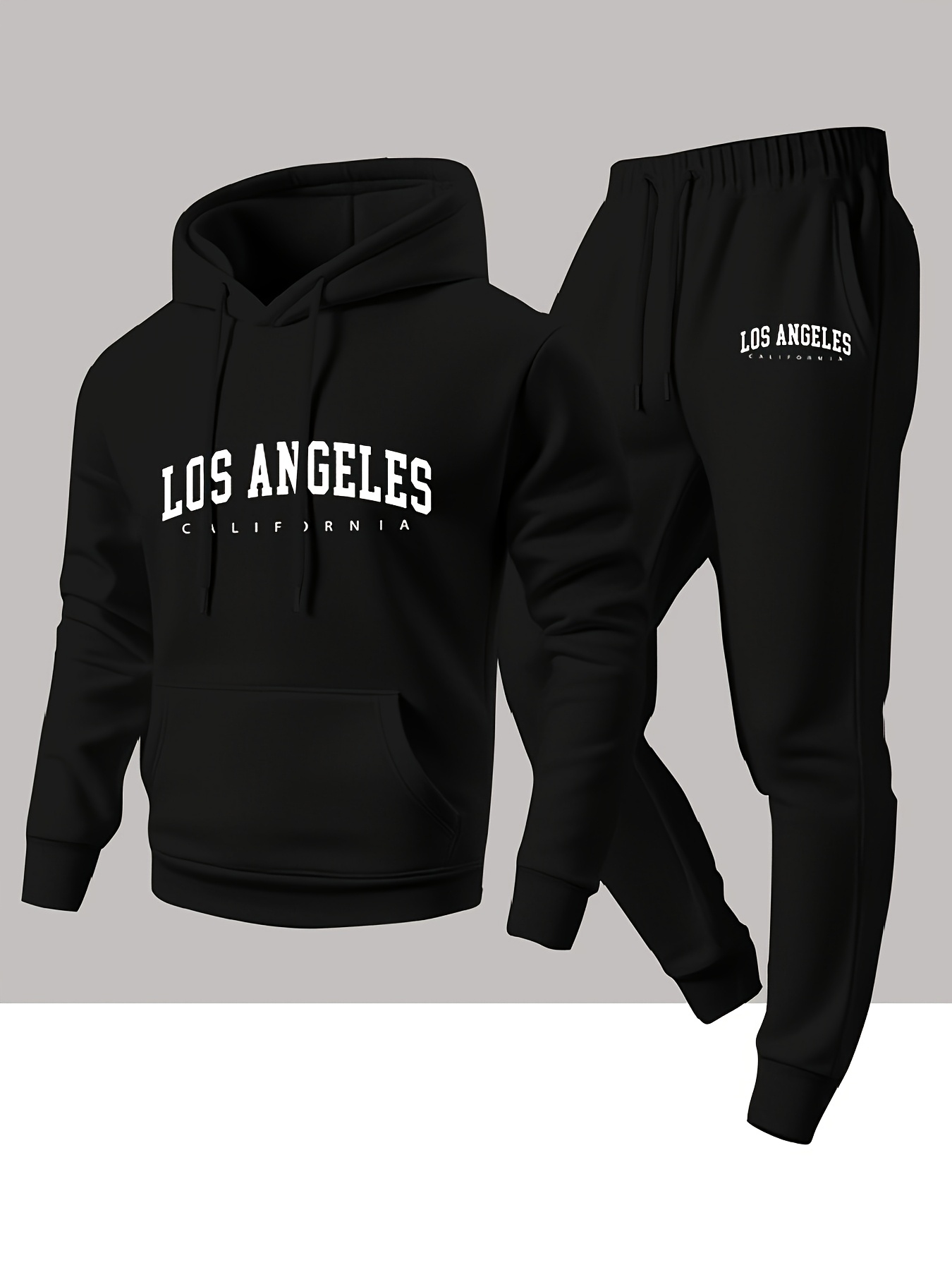 Men 2 Piece Tracksuit Los Ange - Winter Clothing Pants recension och pris