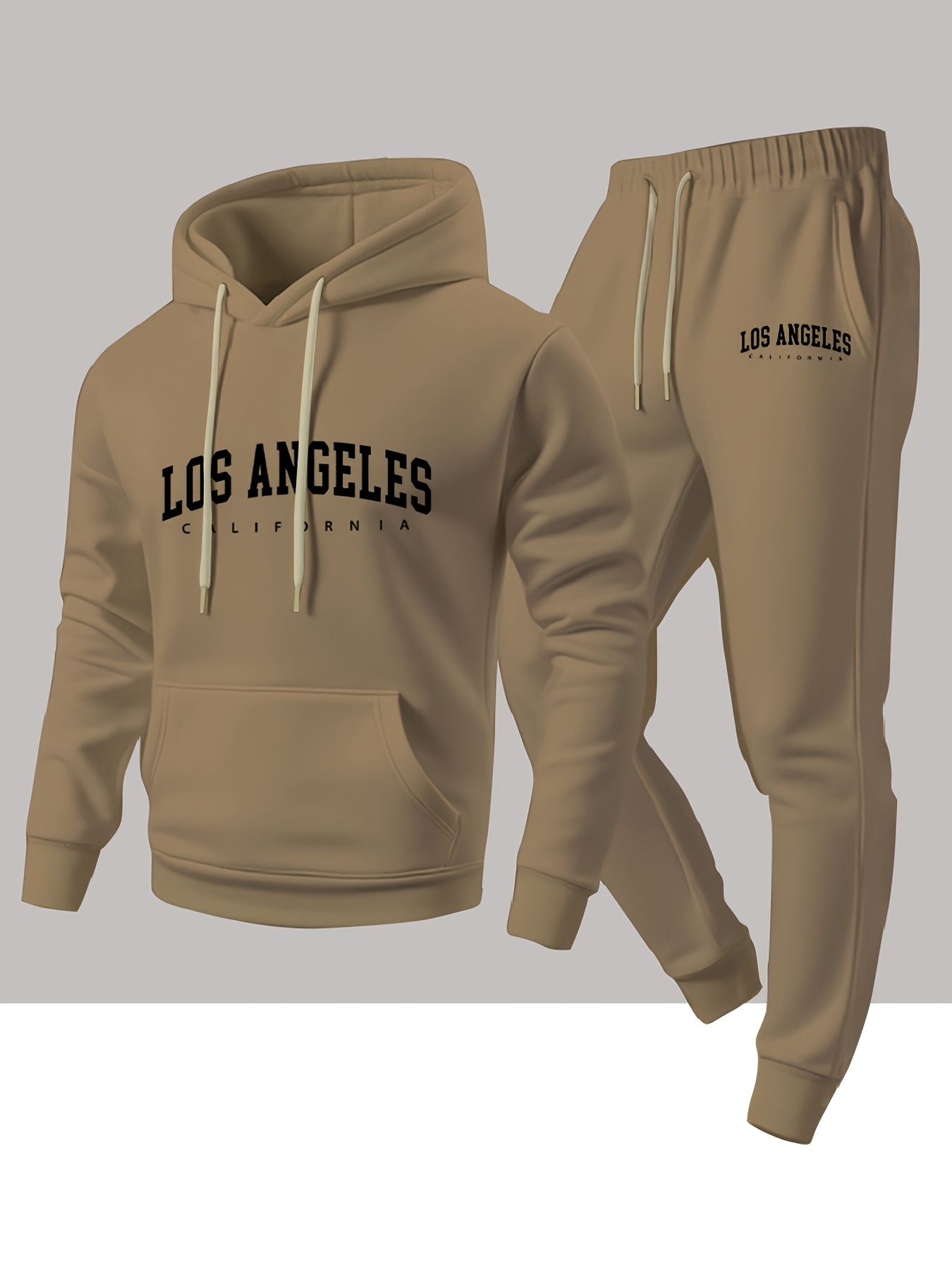 Men 2 Piece Tracksuit Los Ange - Winter Clothing Pants recension och pris