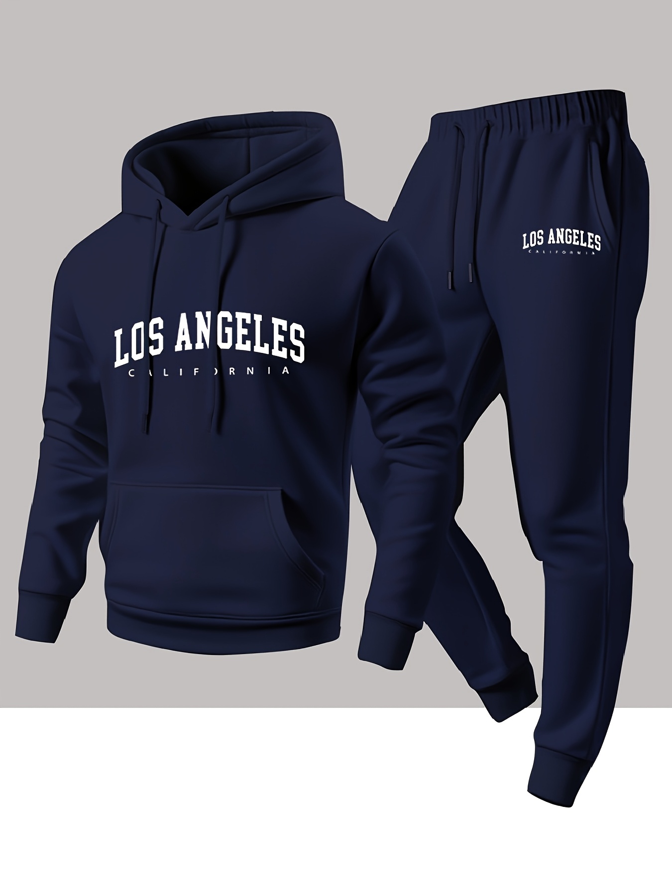 Men 2 Piece Tracksuit Los Ange - Winter Clothing Pants recension och pris