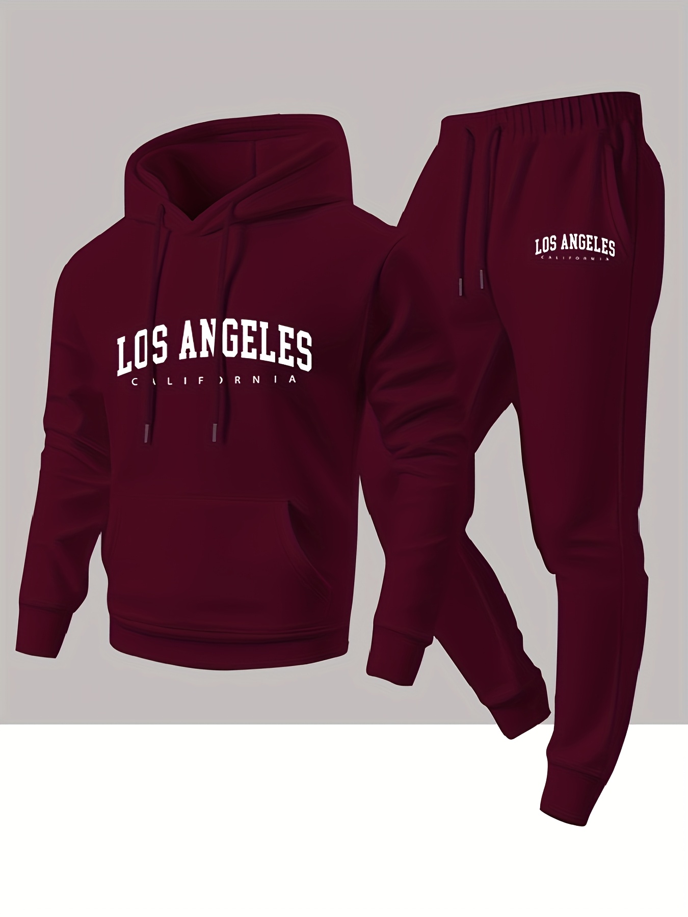 Men 2 Piece Tracksuit Los Ange - Winter Clothing Pants recension och pris