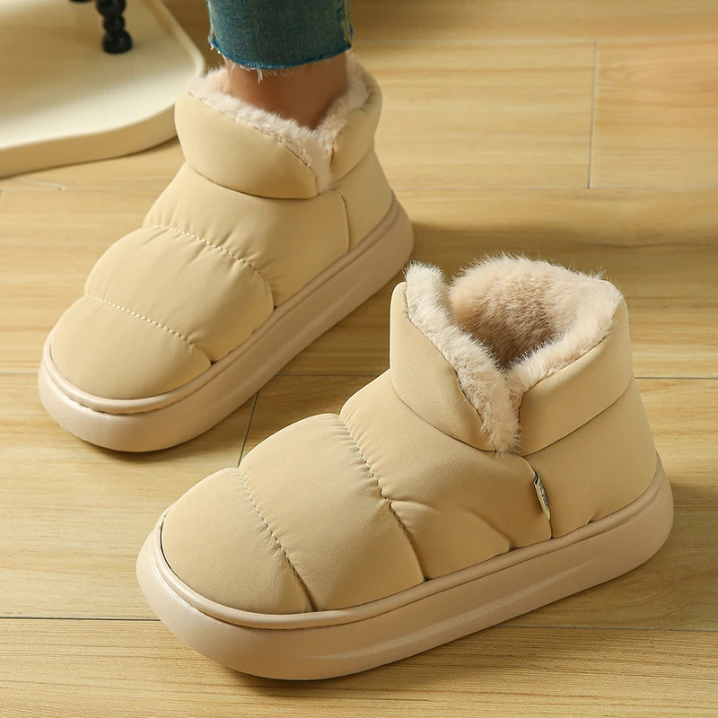 2027 Winter Non Slip Thick Sol - Snow Boot Fur Lined recension och pris