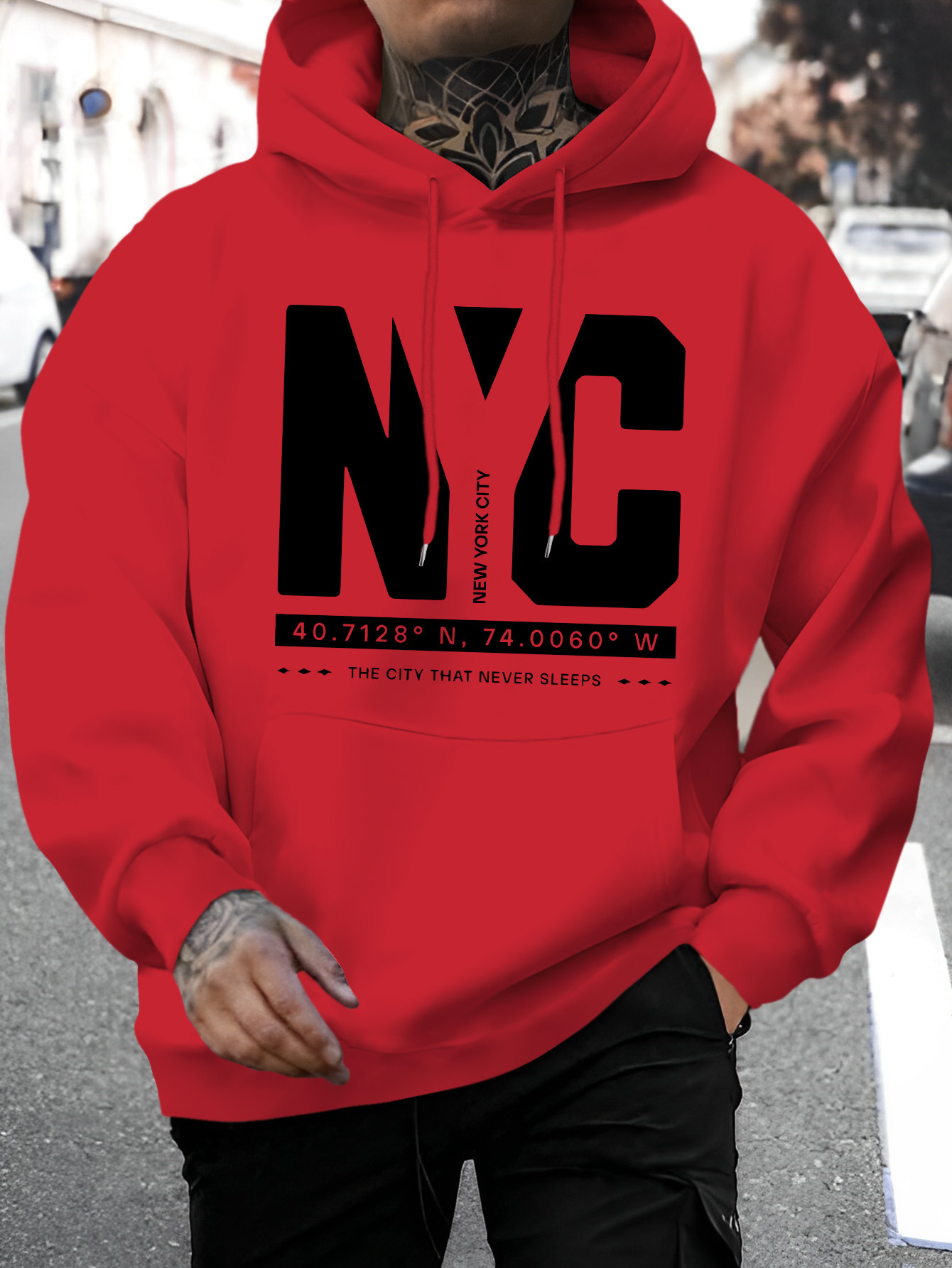 Men NYC Coordinate Graphic Hoo - Winter Clothing Nyc recension och pris