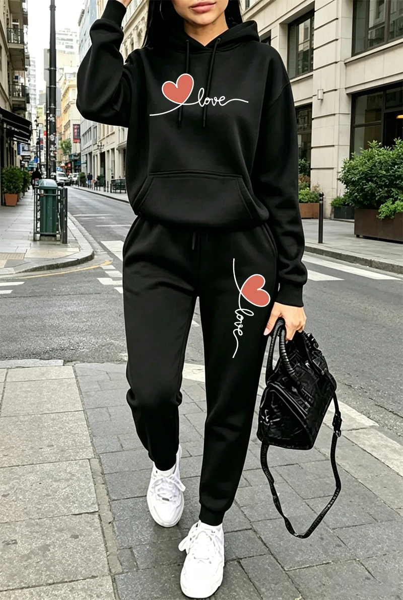 Womens Tracksuit Print Casual  - Winter Clothing Pants recension och pris