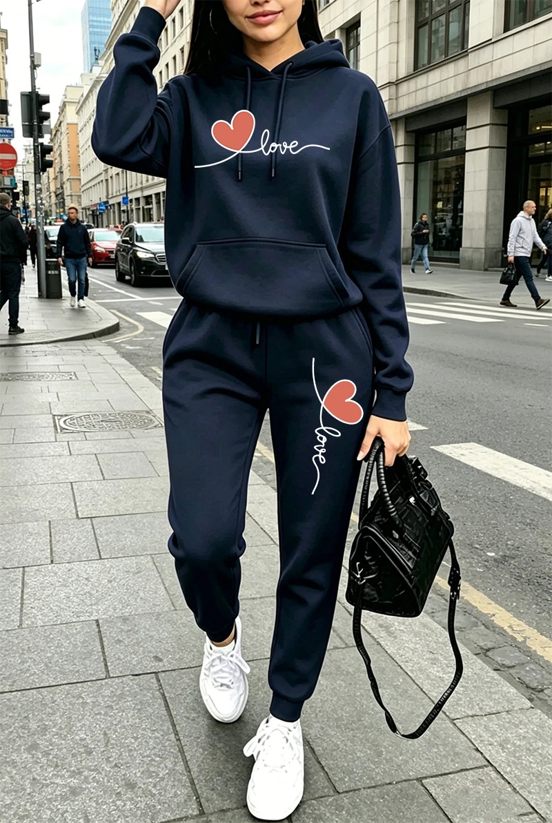 Womens Tracksuit Print Casual  - Winter Clothing Pants recension och pris