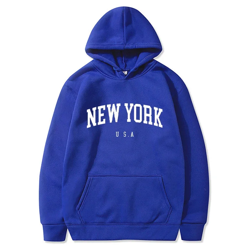 New York Print Men Women Hoodi - Winter Clothing New York recension och pris